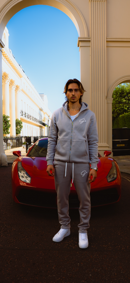 Gratior Grey Essential Tracksuit Full Set
