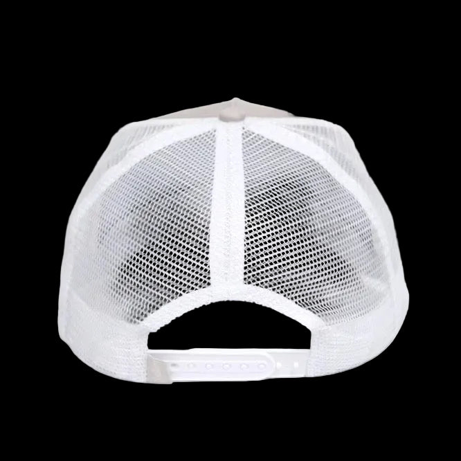 GRATIOR SIGNATURE TRUCKER CAP — GHOST GREY & WHITE