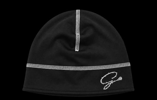 GRATIOR CONTRAST STITCH SKULLCAP — BLACK & WHITE