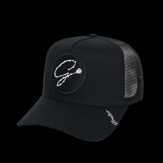 GRATIOR SIGNATURE TRUCKER CAP — BLACK