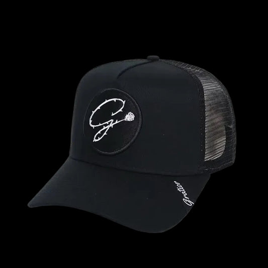 GRATIOR SIGNATURE TRUCKER CAP — BLACK
