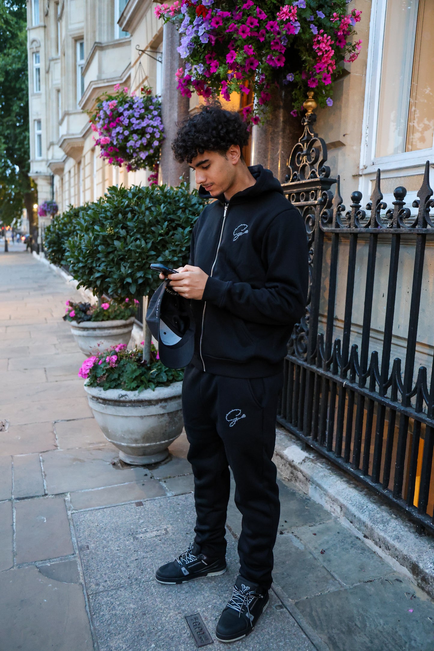 Gratior Essential Black Tracksuit Full Set