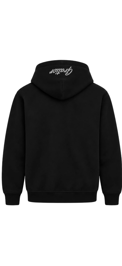 GRATIOR FOUNDATION FLEECE HOODIE — BLACK